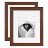 Kate And Laurel Edson 16 In. X 20 In. Matted To 11 In. X 14 In. Walnut Brown Picture Frames (Set Of 2) 2 Kate And Laurel Edson 16 In. X 20 In. Matted To 11 In. X 14 In. Walnut Brown Picture Frames (Set Of 2) -SAFAVIEH Shop walnut brown kate and laurel picture frames 216966 64 1000