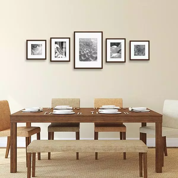 Picture Frames Pinnacle Wall Kit Walnut Picture Frame (5-Pack) 6 Picture Frames Pinnacle Wall Kit Walnut Picture Frame (5-Pack) - Image 4