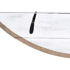 Wall Clocks 3R Studios White Distressed Wood Slat Wall Clock -SAFAVIEH Shop white 3r studios wall clocks ec0126 1f 1000