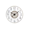 Wall Clocks 3R Studios White Distressed Wood Slat Wall Clock