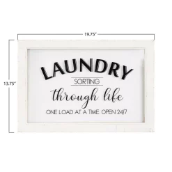 Wall Signs 3R Studios “Laundry Sorting Through Life One Load At A Time” -SAFAVIEH Shop white 3r studios wall signs ec0310 4f 1000