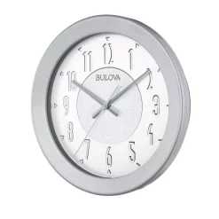 Wall Clocks Bulova 16.5 In. H X 16.5 In. W Round Indoor-Outdoor Wall Clock With Bluetooth Technology