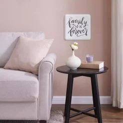 Wall Signs DANYA B “Family Is Forever” Farmhouse Home Decor Metal Wall Art -SAFAVIEH Shop white danya b wall signs cu26634 4f 1000