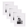 Picture Frames DesignOvation Gallery 8 In. X 10 In. Matted To 5 In. X 7 In. White Picture Frame (Set Of 4) -SAFAVIEH Shop white designovation picture frames 212310 64 1000