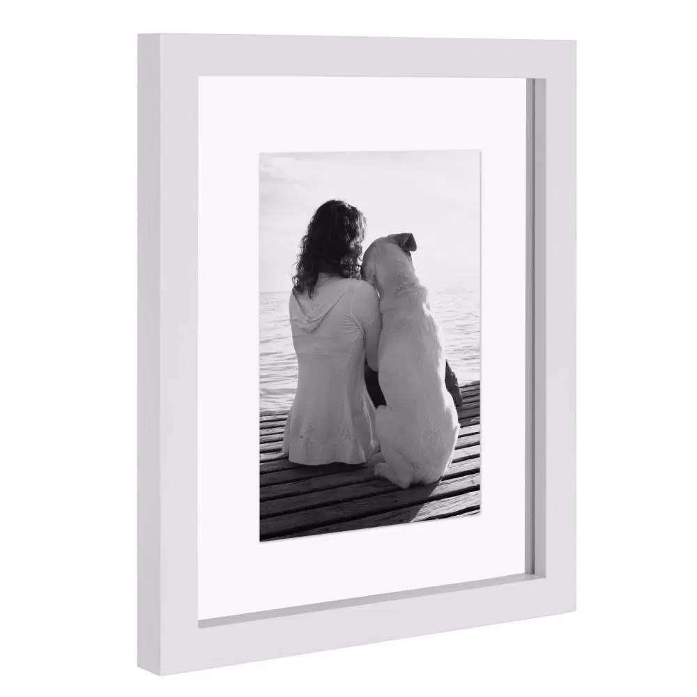 Picture Frames DesignOvation Gallery 8×10 Float White Picture Frame (Set Of 4) 5 Picture Frames DesignOvation Gallery 8×10 Float White Picture Frame (Set Of 4) - Image 3