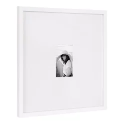 Picture Frames DesignOvation Gallery 17 In. X 17 In. Matted To 4 In. X 6 In. White Picture Frame -SAFAVIEH Shop white designovation picture frames 216729 c3 1000