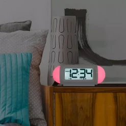 Table Clocks Equity By La Crosse Mood Light 7.25 In. LED Alarm Table Clock With Nature Sounds And MP3 Aux-Input -SAFAVIEH Shop white equity by la crosse table clocks 31112 31 1000