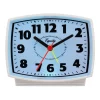 Table Clocks Equity By La Crosse 3 In. Tall Electrical Analog White Alarm Clock With Backlight -SAFAVIEH Shop white equity by la crosse table clocks 33100 64 1000