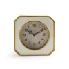 Table Clocks Zentique White And Gold Rounded Square Table Clock -SAFAVIEH Shop white gold zentique table clocks pc070 64 1000