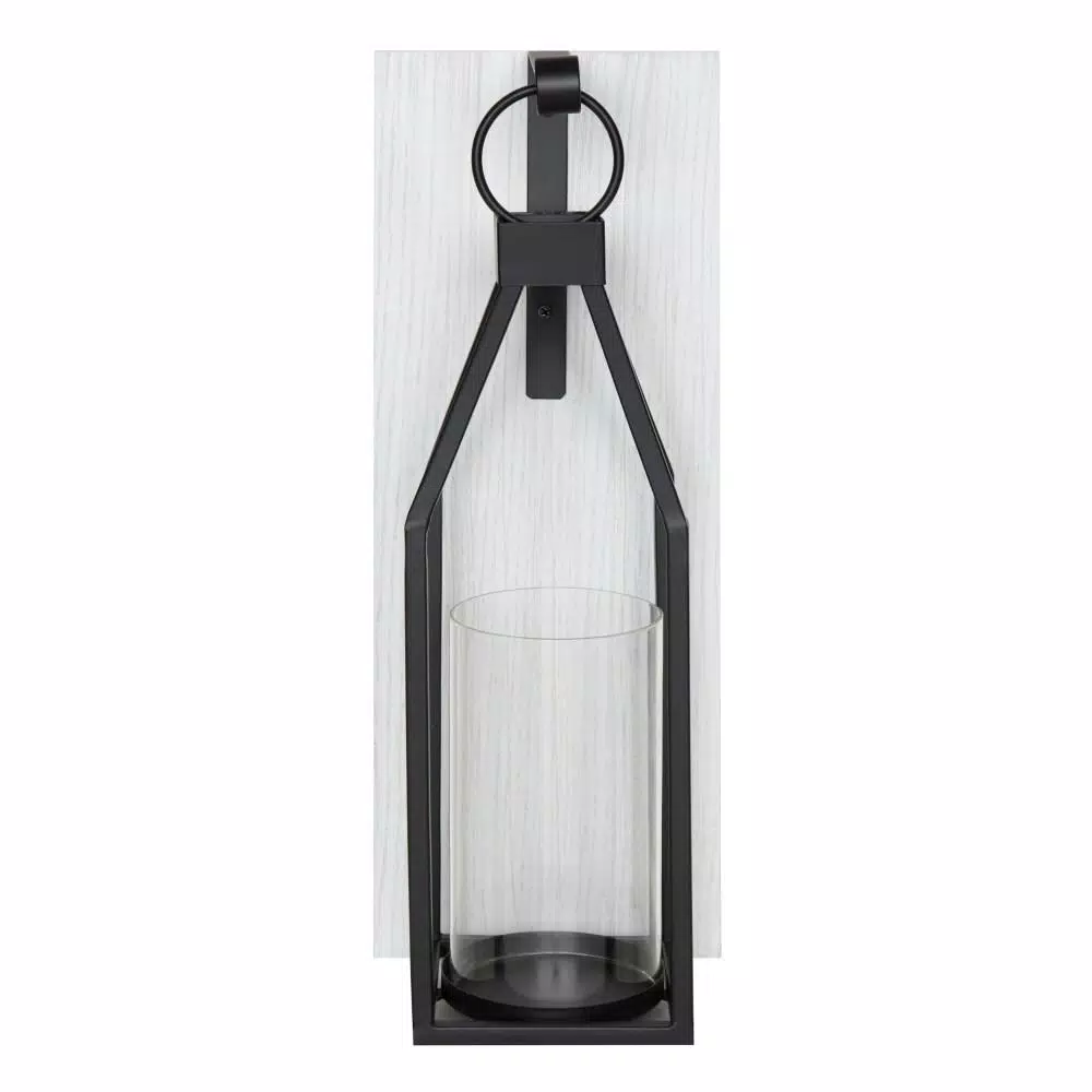 Wall Accents Kate And Laurel Oakly Rustic White Wood Candle Sconce 4 Wall Accents Kate And Laurel Oakly Rustic White Wood Candle Sconce - Image 2