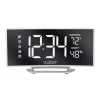 Table Clocks La Crosse Technology Curved Mirror LED Alarm Clock With Temperature & Humidity, USB Port -SAFAVIEH Shop white la crosse technology table clocks 602 249 64 1000