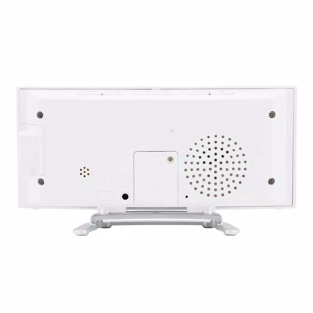 Table Clocks La Crosse Technology Curved Mirror LED Alarm Clock With Temperature & Humidity, USB Port 5 Table Clocks La Crosse Technology Curved Mirror LED Alarm Clock With Temperature & Humidity, USB Port - Image 3