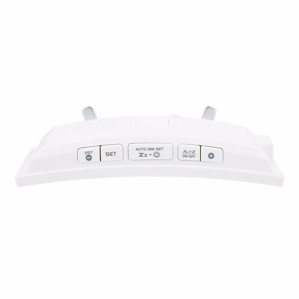 Table Clocks La Crosse Technology Curved Mirror LED Alarm Clock With Temperature & Humidity, USB Port 4 Table Clocks La Crosse Technology Curved Mirror LED Alarm Clock With Temperature & Humidity, USB Port - Image 2