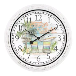 Wall Clocks La Crosse Technology 15.75 In. Indoor/Outdoor Quartz Wall Clock – Changes In Latitudes