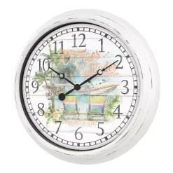 Wall Clocks La Crosse Technology 15.75 In. Indoor/Outdoor Quartz Wall Clock – Changes In Latitudes -SAFAVIEH Shop white la crosse technology wall clocks 433 3841mv c3 1000