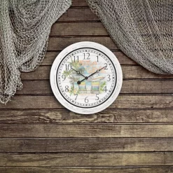 Wall Clocks La Crosse Technology 15.75 In. Indoor/Outdoor Quartz Wall Clock – Changes In Latitudes -SAFAVIEH Shop white la crosse technology wall clocks 433 3841mv fa 1000