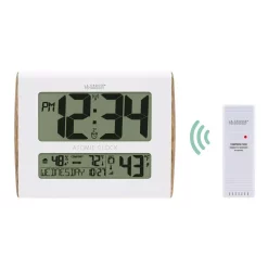 Wall Clocks La Crosse Technology Digital Atomic Faux Wood Sided Wall Clock With Temperature And Indoor Humidity -SAFAVIEH Shop white la crosse technology wall clocks 513 1919 int 1f 1000