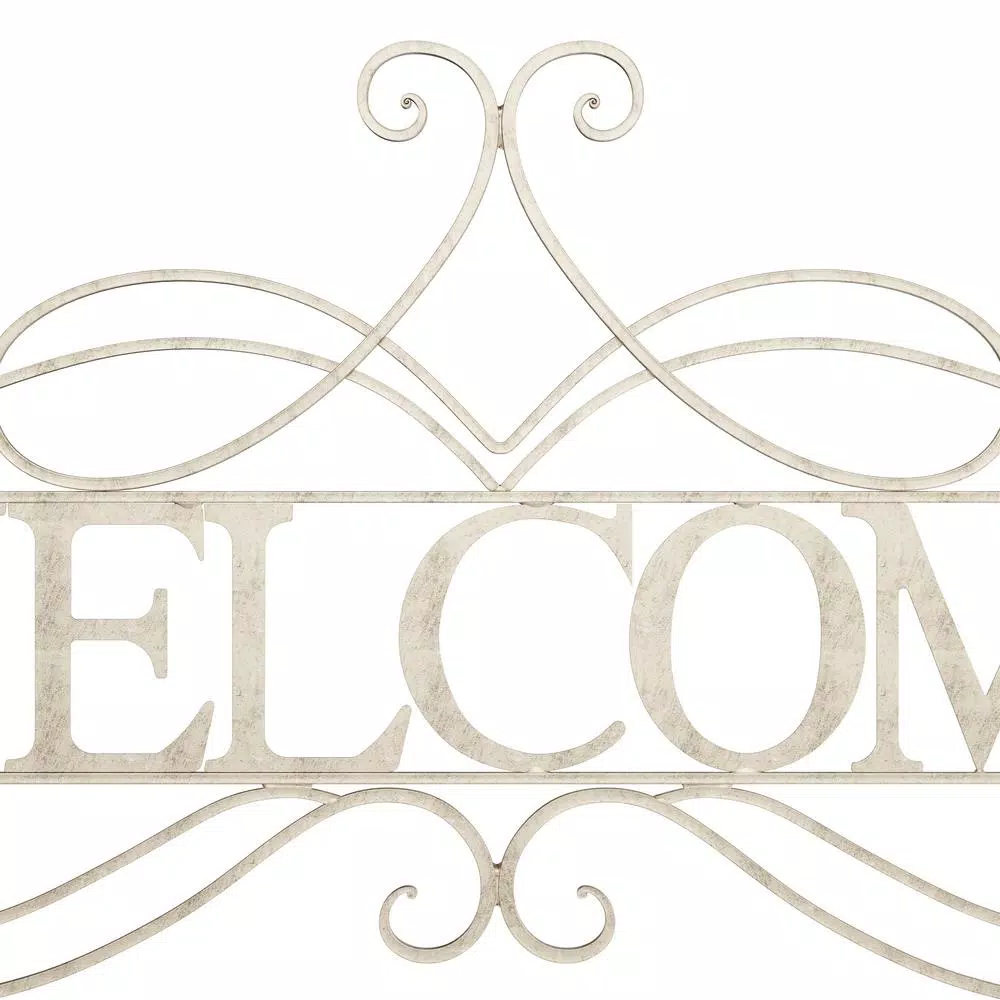 Wall Signs Lavish Home “Welcome” Decorative Rustic Metal Cutout Wall Sign 8 Wall Signs Lavish Home “Welcome” Decorative Rustic Metal Cutout Wall Sign - Image 6