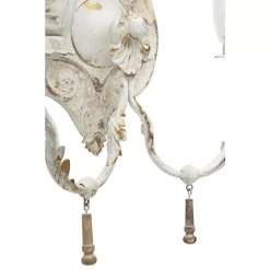 Wall Accents LITTON LANE Distressed White 2-Light Candle Sconce 13 Wall Accents LITTON LANE Distressed White 2-Light Candle Sconce -SAFAVIEH Shop white litton lane candle holders 35460 44 1000