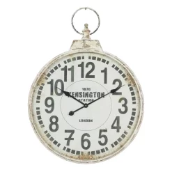 Wall Clocks LITTON LANE 32 In. X 24 In. London Inspired Antique Round Wall Clock