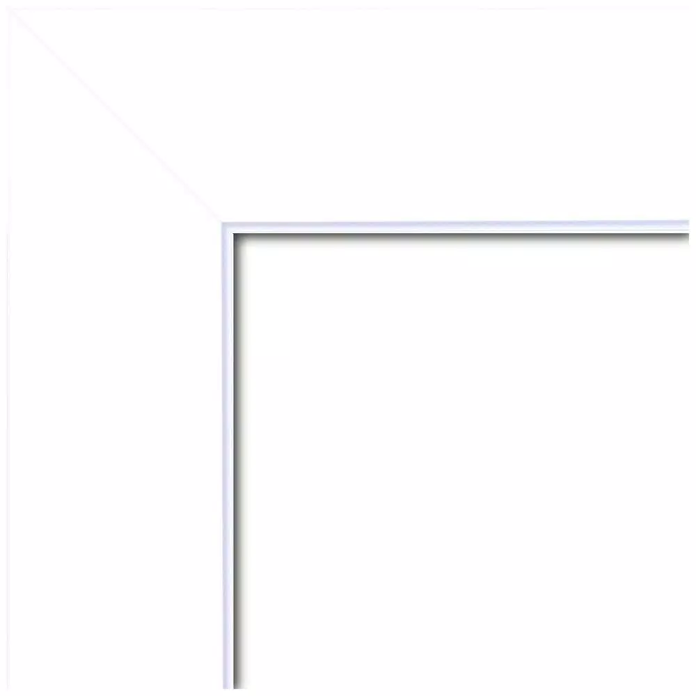 Mirrors Amanti Art Corvino 25 In. W X 25 In. H Framed Square Beveled Edge Bathroom Vanity Mirror In White Matte 5 Mirrors Amanti Art Corvino 25 In. W X 25 In. H Framed Square Beveled Edge Bathroom Vanity Mirror In White Matte - Image 3