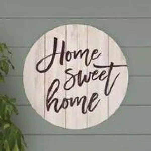 Decorative Letters P Graham Dunn “Home Sweet Home” Oversized Washed White Wood Wall Decor 6 Decorative Letters P Graham Dunn “Home Sweet Home” Oversized Washed White Wood Wall Decor - Image 4