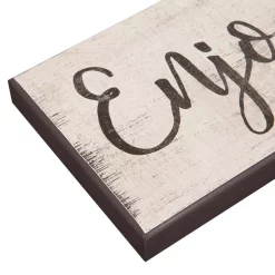 Wall Signs Pinnacle Enjoy The Little Things Rustic Wood Sign -SAFAVIEH Shop white pinnacle wall signs 1711 3453 1f 1000