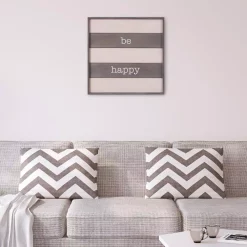 Wall Signs Pinnacle Be Happy Wood Plank Decorative Sign