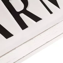 Wall Signs Pinnacle 11 In. X 38 In. Rustic White Farmhouse Tin Enamel Decorative Sign -SAFAVIEH Shop white pinnacle wall signs 1807 3857 44 1000