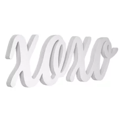 Wall Signs Pinnacle Script XOXO White Wood Decorative Sign 10 Wall Signs Pinnacle Script XOXO White Wood Decorative Sign -SAFAVIEH Shop white pinnacle wall signs 18fw1600e 4f 1000