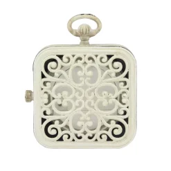 Table Clocks Stonebriar Collection 4 In. X 3 In. Weathered White Tabletop Clock -SAFAVIEH Shop white stonebriar collection table clocks sb 6080a 1f 1000