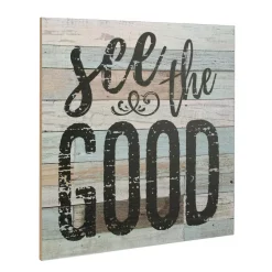 Wall Signs Stonebriar Collection 15 In. X 15 In. See The Good Wooden Wall Art 9 Wall Signs Stonebriar Collection 15 In. X 15 In. See The Good Wooden Wall Art -SAFAVIEH Shop white stonebriar collection wall signs sb 6156a 44 1000