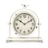 Table Clocks Zentique Vintage White Metal Hinged Bird Table Clock 2 Table Clocks Zentique Vintage White Metal Hinged Bird Table Clock -SAFAVIEH Shop white zentique table clocks zen 54093a 64 1000