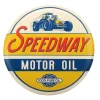 Wall Signs SPEEDWAY Motor Oil Tin Button Decorative Sign
